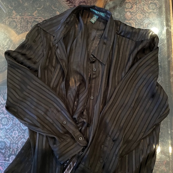 Ralph Lauren Sheer and Shimmering Blouse - Picture 3 of 3